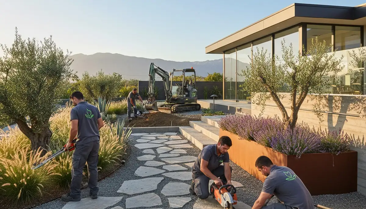 Professional landscaping service in Orange County, CA for coastal property care and outdoor transformation