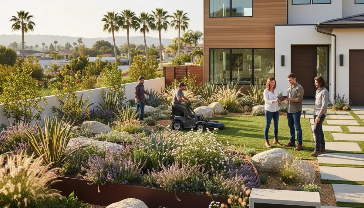 Landscaping service in Orange County, CA for residential and commercial outdoor maintenance