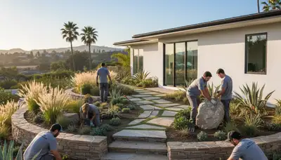 Landscaping service in Orange County, CA for residential and commercial outdoor maintenance