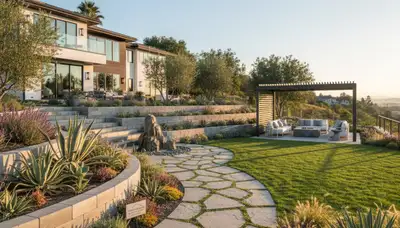 Professional landscaping service in Orange County, CA for residential outdoor maintenance
