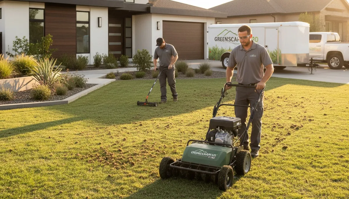 Lawn aeration service in Orange County, CA by Chop Chop Landscaping for healthier, thicker grass