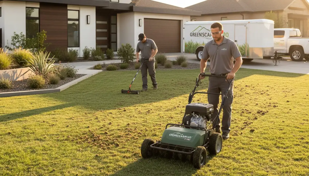 Lawn aeration service in Orange County, CA by Chop Chop Landscaping for healthier, thicker grass