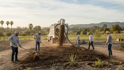 Organic compost and soil amendment for sustainable landscaping in Orange County, CA