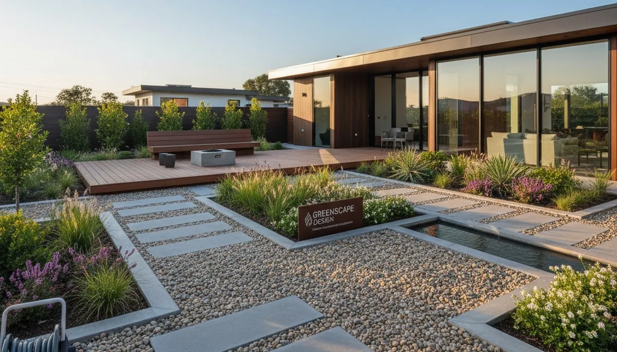 Pea gravel landscaping installation in Orange County, CA for drainage and pathways