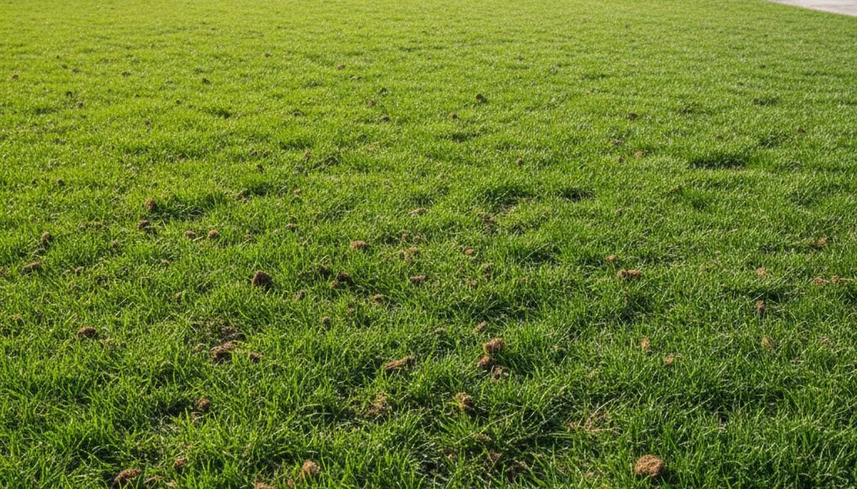 Healthy lawn recovery after aeration by professional landscapers in Orange County, CA